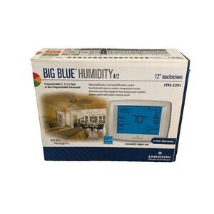 Emerson Big Blue 1F95-1291 7-Day Touchscreen Thermostat with Humidity Control